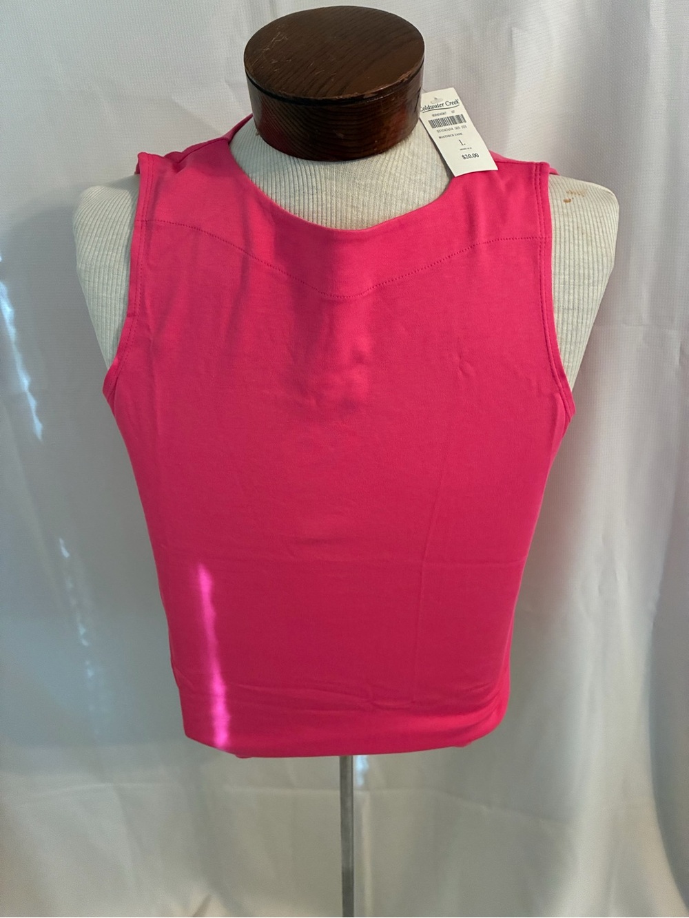 Coldwater Creek Bright Pink Crewneck Tank